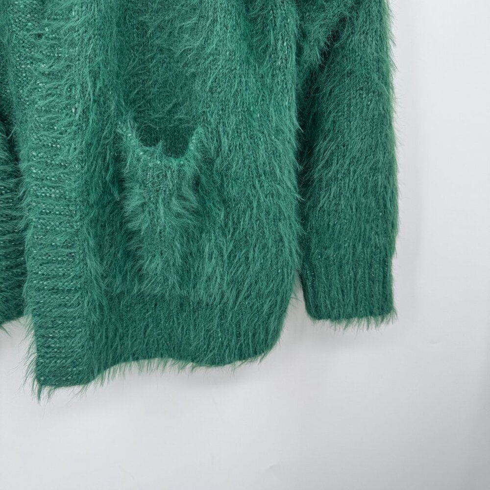 American Eagle Outfitters Cardigan Sweater Womens XS Green Longsleeve Open Front - Picture 2 of 12